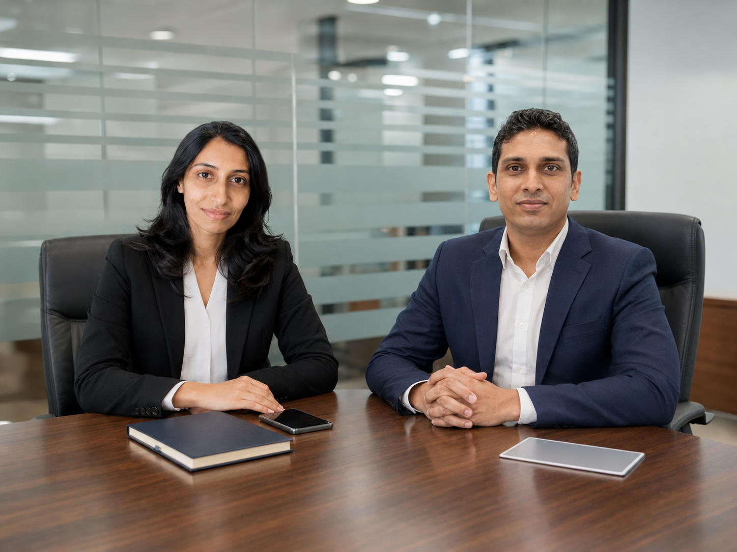 A. Ann Prasadini Perera and R. Anantha Dharshana Peiris, Founders of Annora Ceylon, in their Colombo boardroom